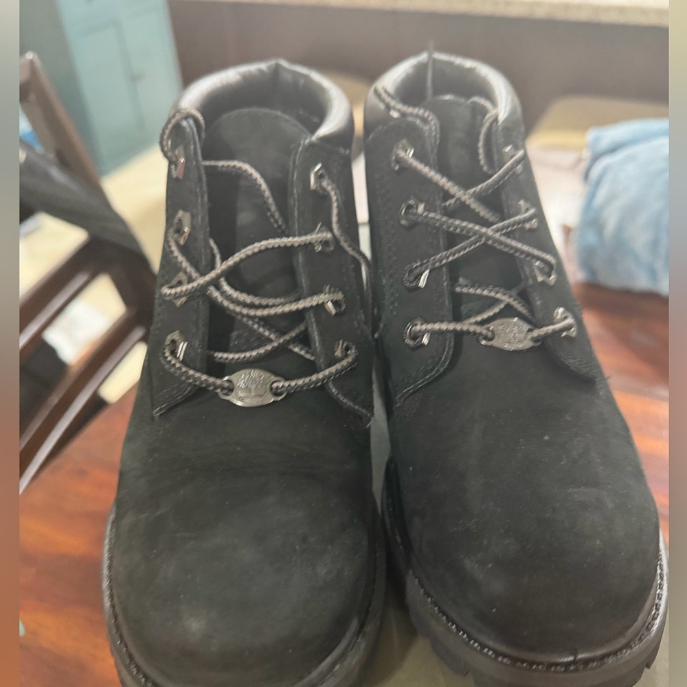 Timberland Black Nubuck Lace-Up Men's Boots